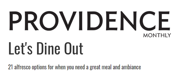 Providence Monthly - Let's Dine Out